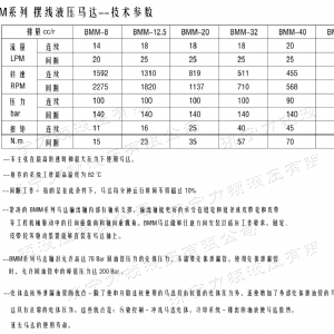 BMM側(cè)油口系列馬達(dá)